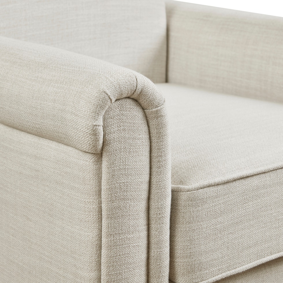 gavin white accent chair   