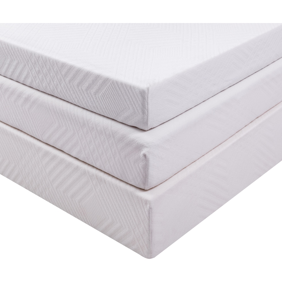 gel green tea aerofusion memory foam white full mattress   