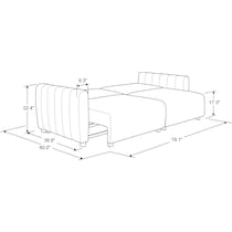 gemma gray sofa bed   