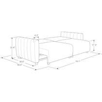 gemma white sofa bed   