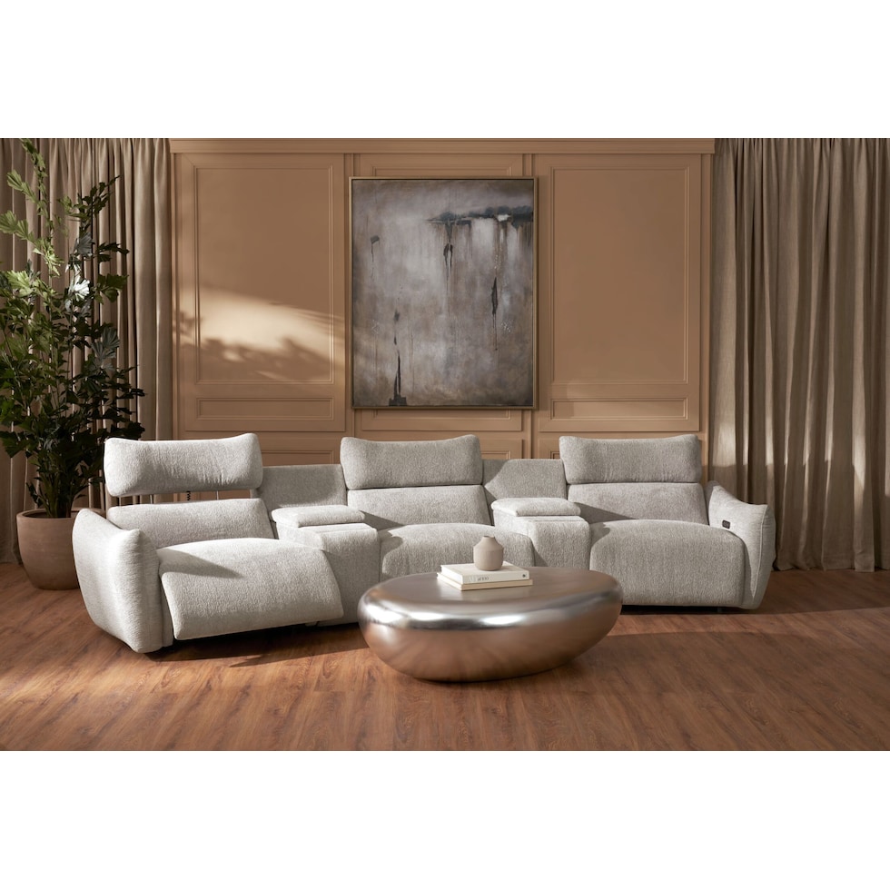 genesis gray sectional   