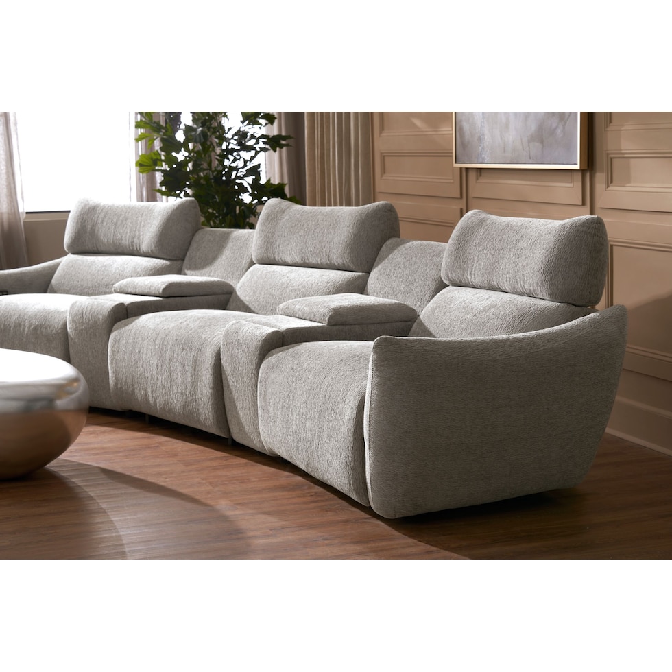 genesis gray sectional   