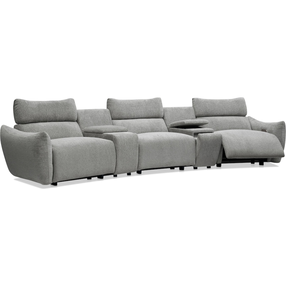 genesis gray sectional   