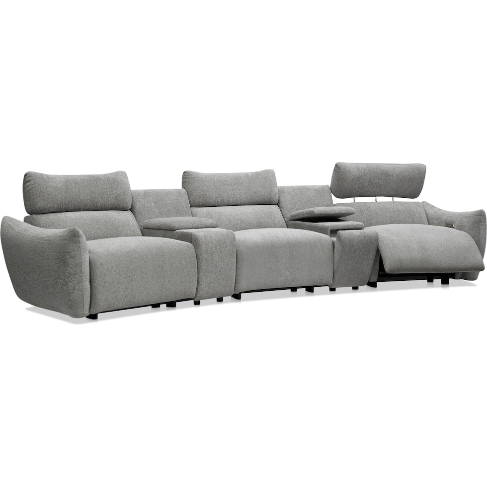 genesis gray sectional   