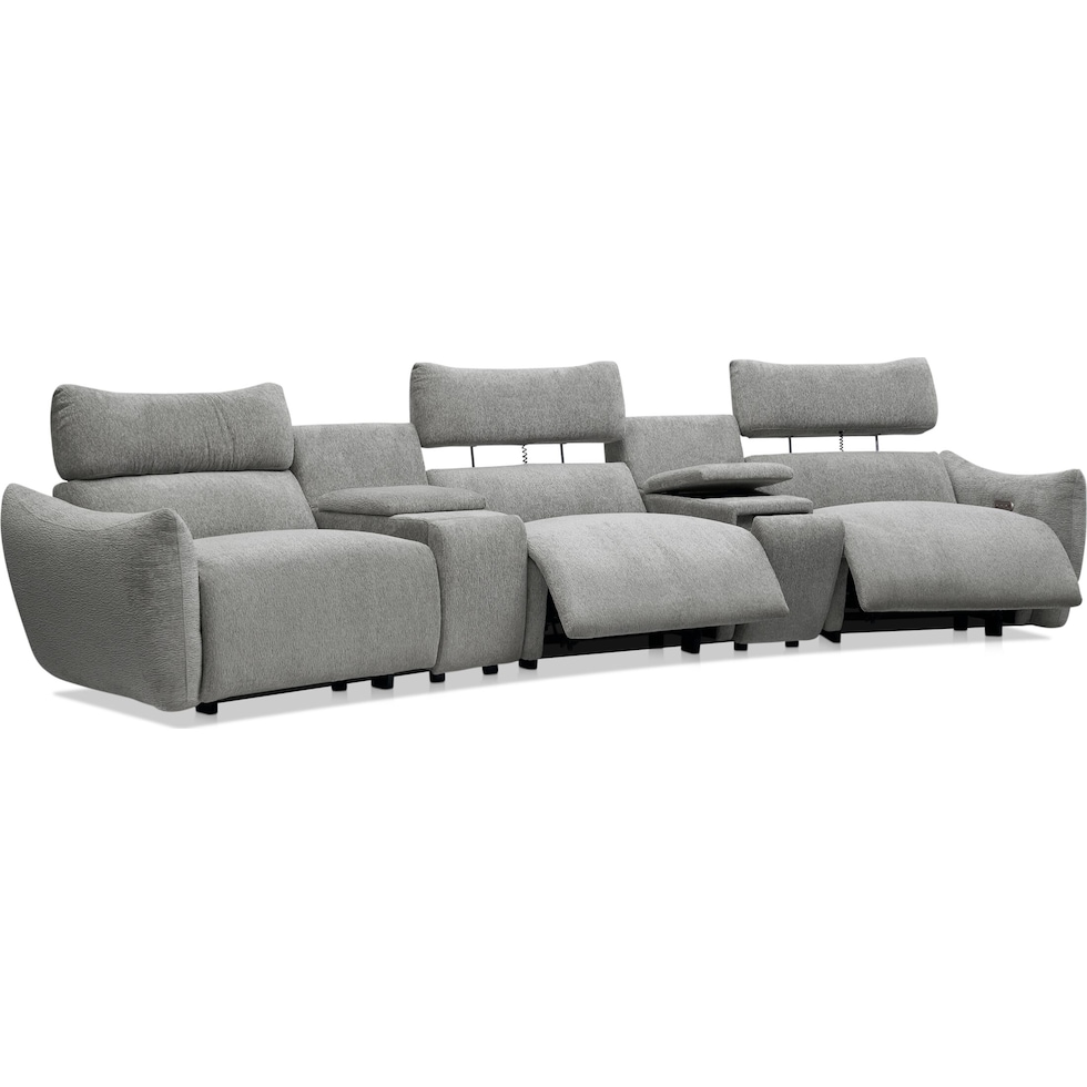 genesis gray sectional   