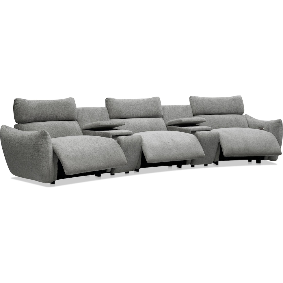 genesis gray sectional   