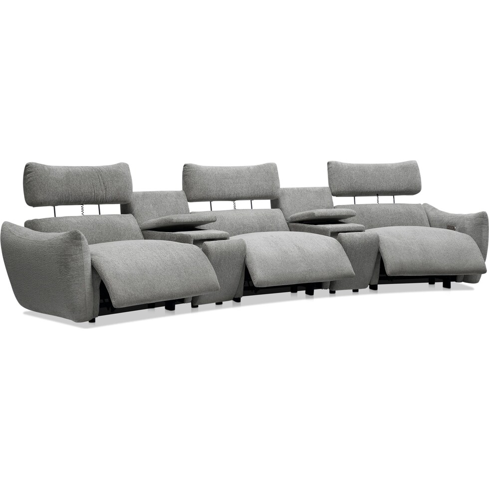 genesis gray sectional   