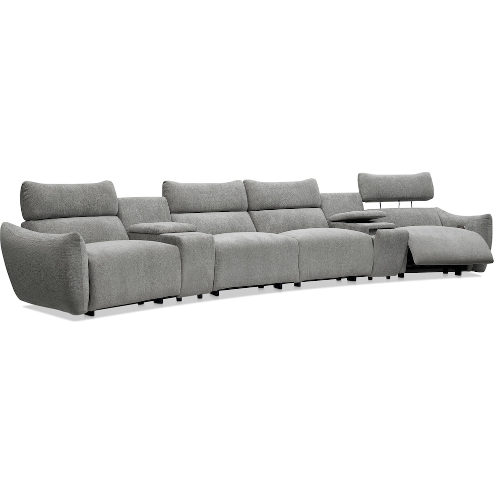 genesis gray sectional   