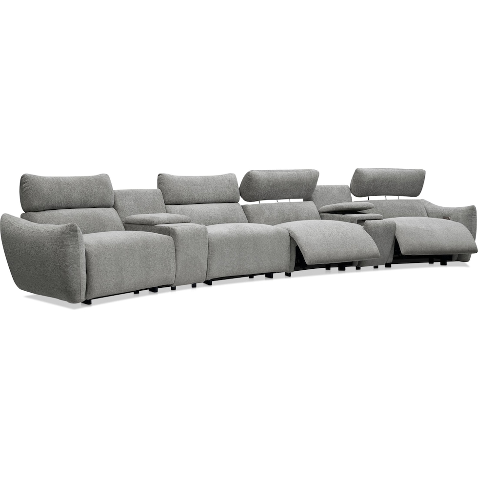 genesis gray sectional   