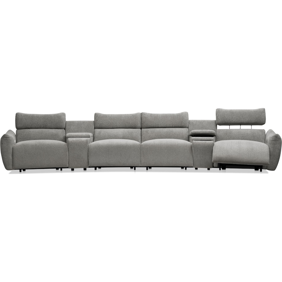 genesis gray sectional   