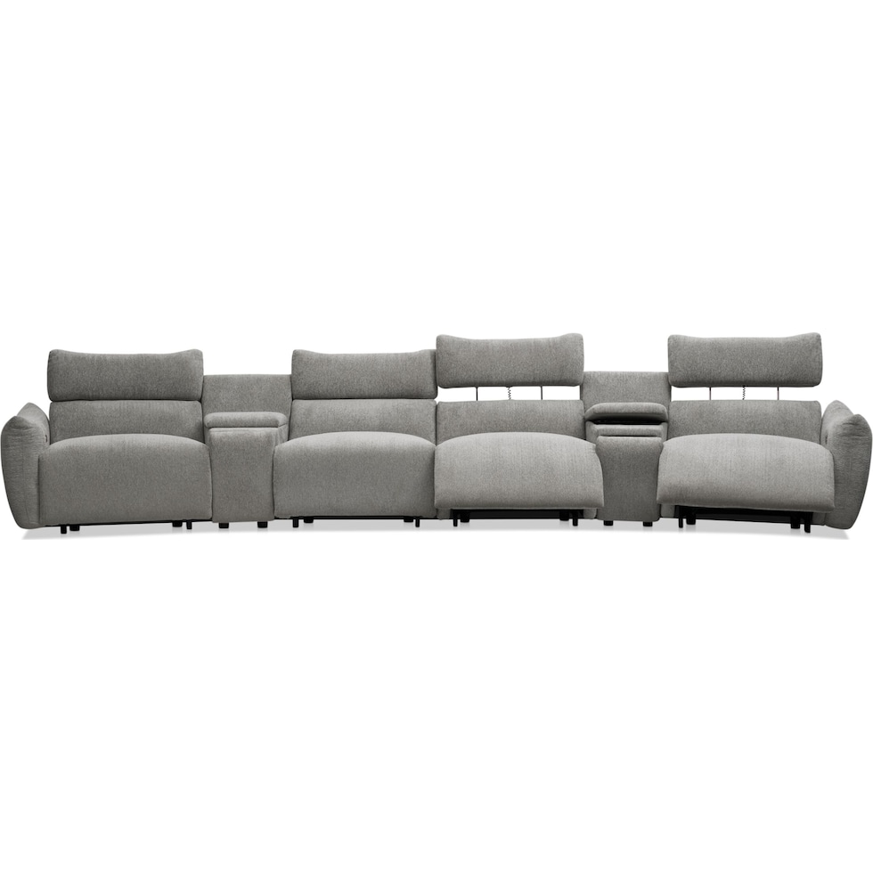 genesis gray sectional   