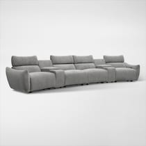 genesis gray sectional   