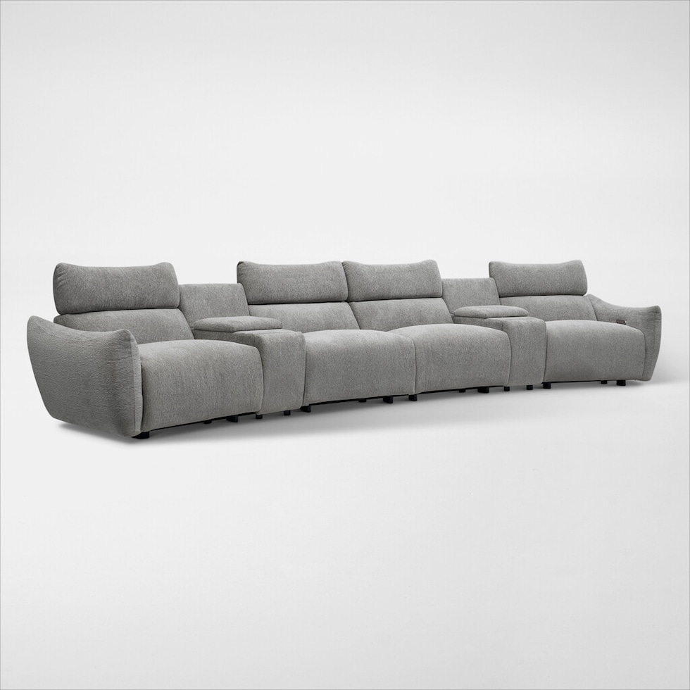 genesis gray sectional   