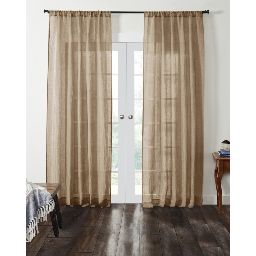 genevieve curtain neutral window panel   