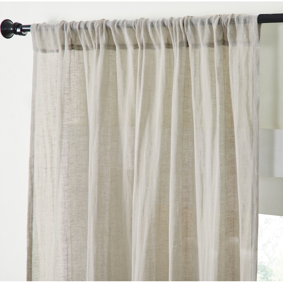 genevieve curtain neutral window panel   