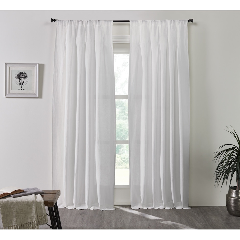 genevieve curtain white window panel   