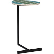 genevieve blue end table   