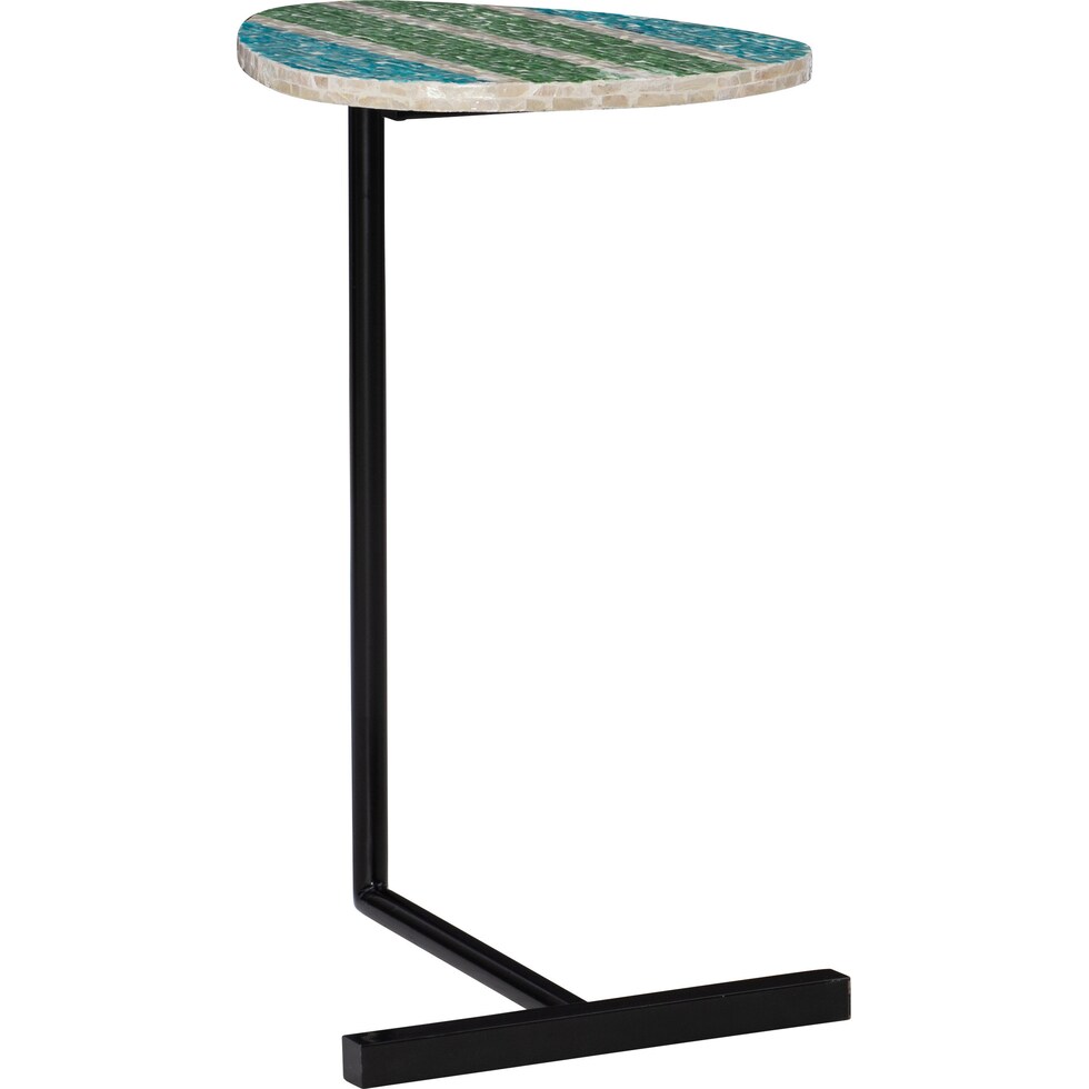 genevieve blue end table   
