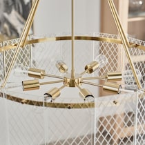 genie gold chandelier   