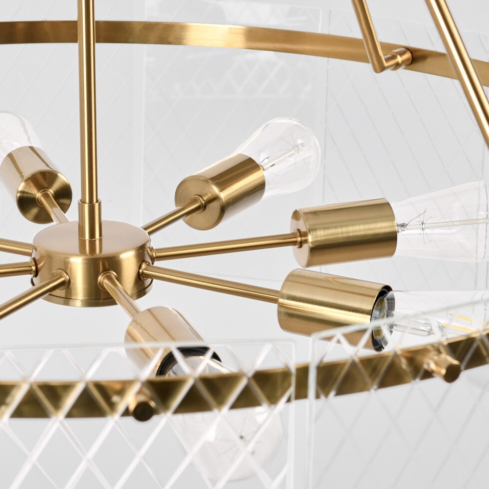 genie gold chandelier   