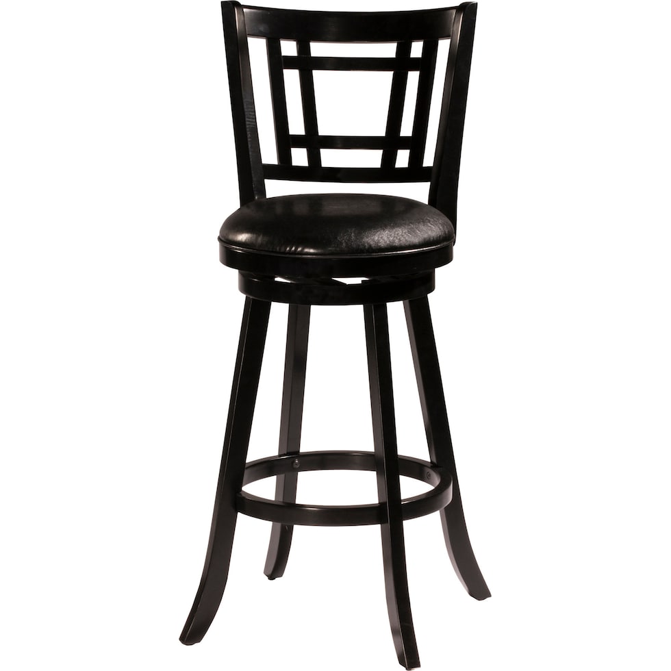 genoa black bar stool   