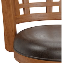 genoa dark brown bar stool   