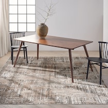genova black ivory area rug  x    