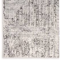 genova cream black area rug  x    
