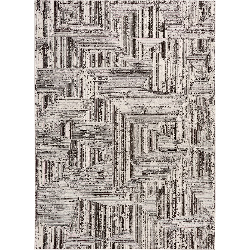 genova cream black area rug  x    