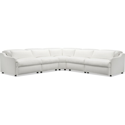 Gentry 5-Piece Dual-Power Reclining Sectional - Arctic