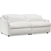 gentry white loveseat   