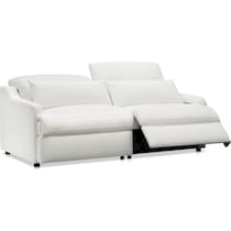 gentry white loveseat   