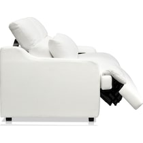 gentry white loveseat   