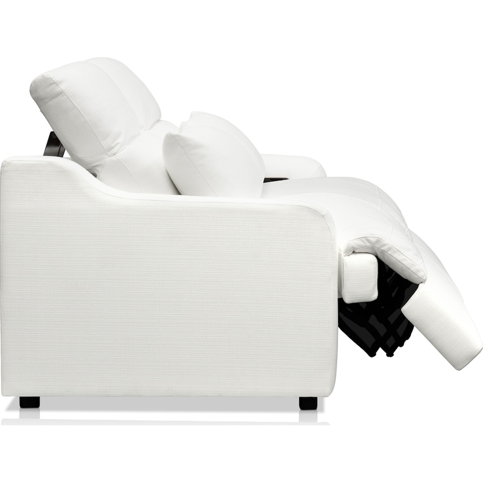 gentry white loveseat   