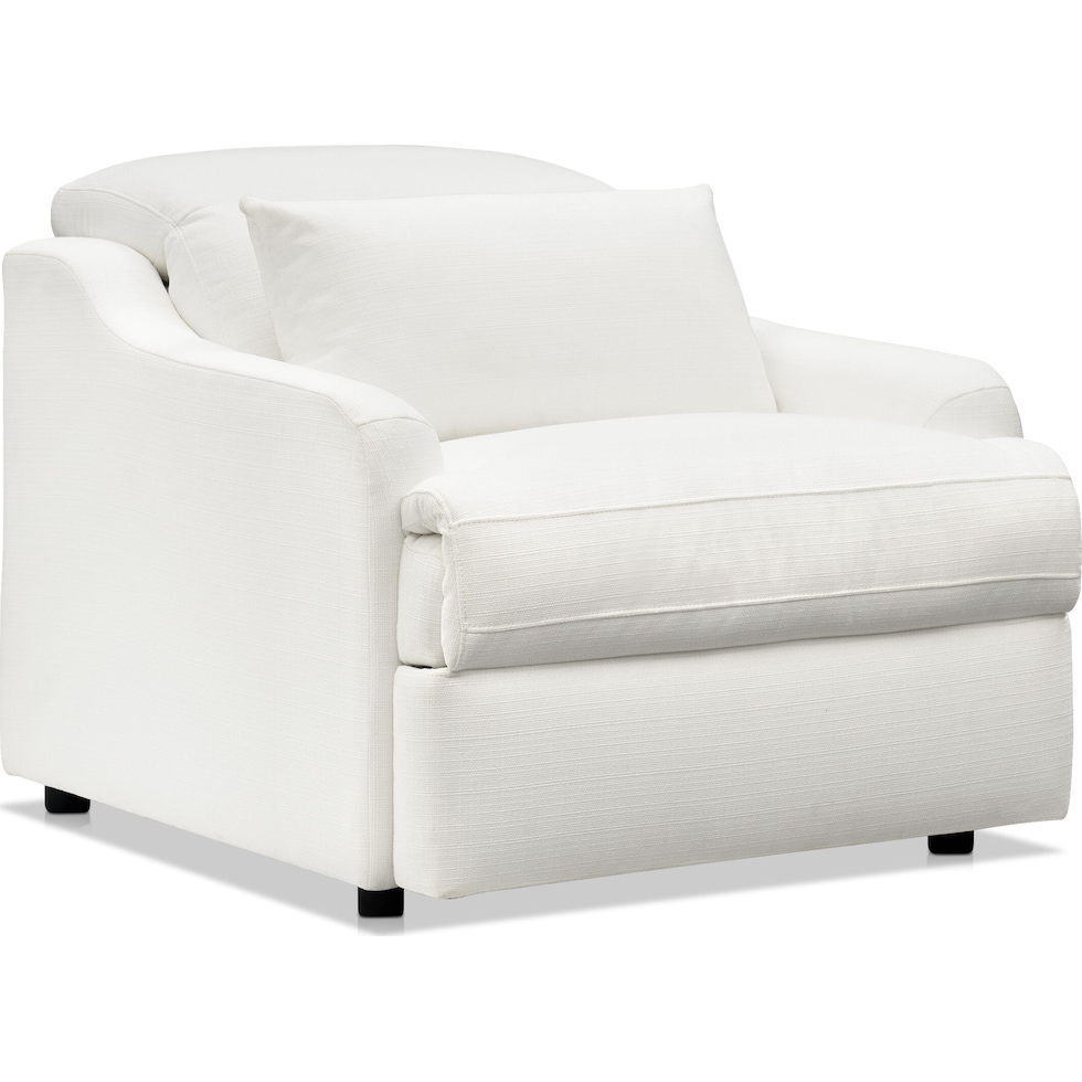 gentry white recliner   