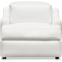 gentry white recliner   