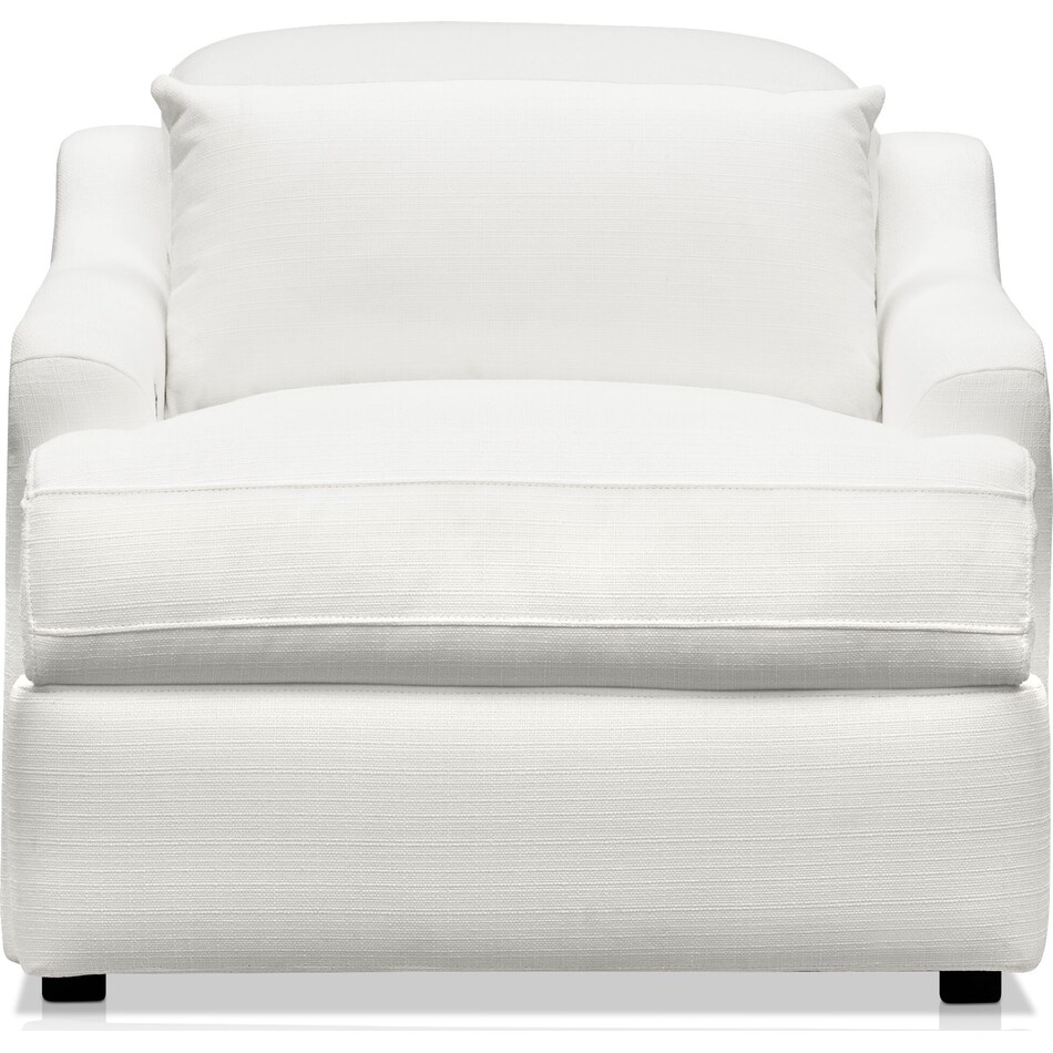 gentry white recliner   