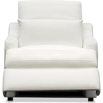 gentry white recliner   