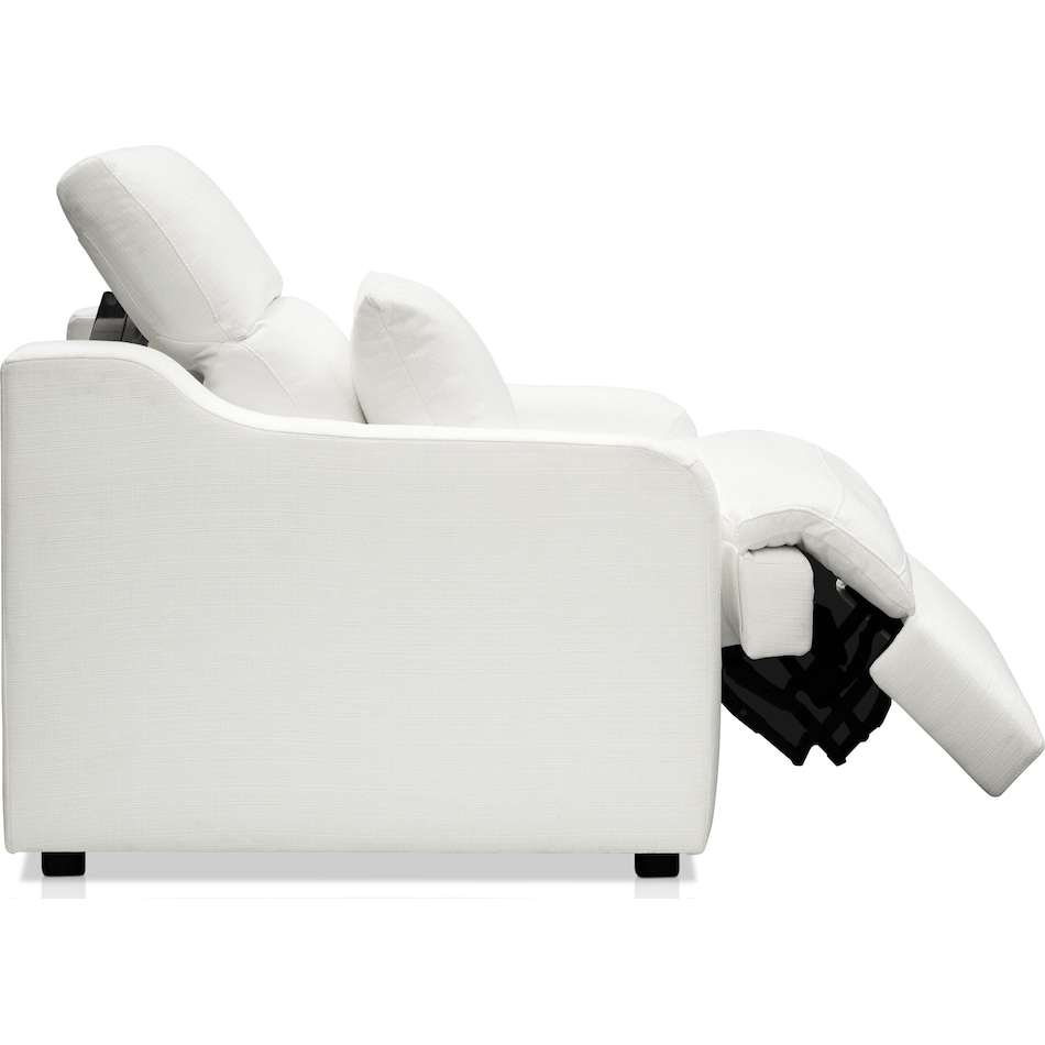 gentry white recliner   