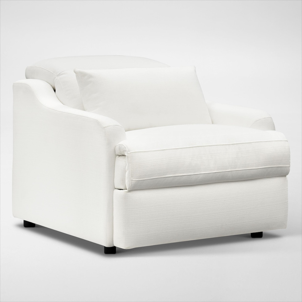 gentry white recliner   