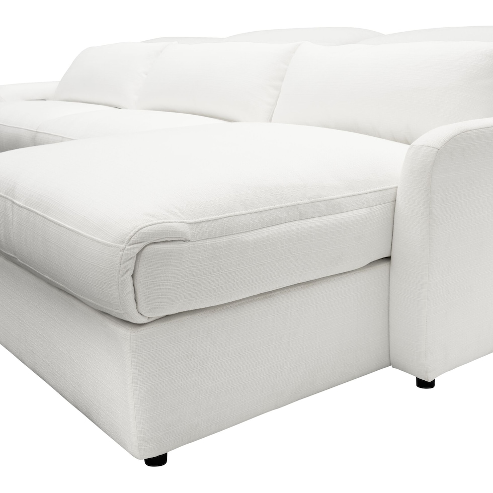 gentry white sectional   