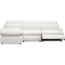 gentry white sectional   