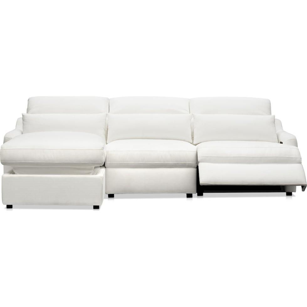 gentry white sectional   