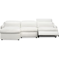 gentry white sectional   