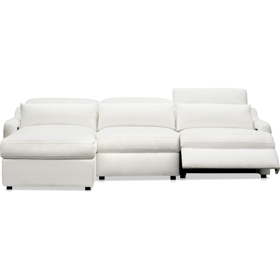 gentry white sectional   