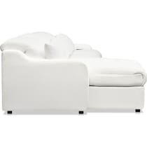 gentry white sectional   