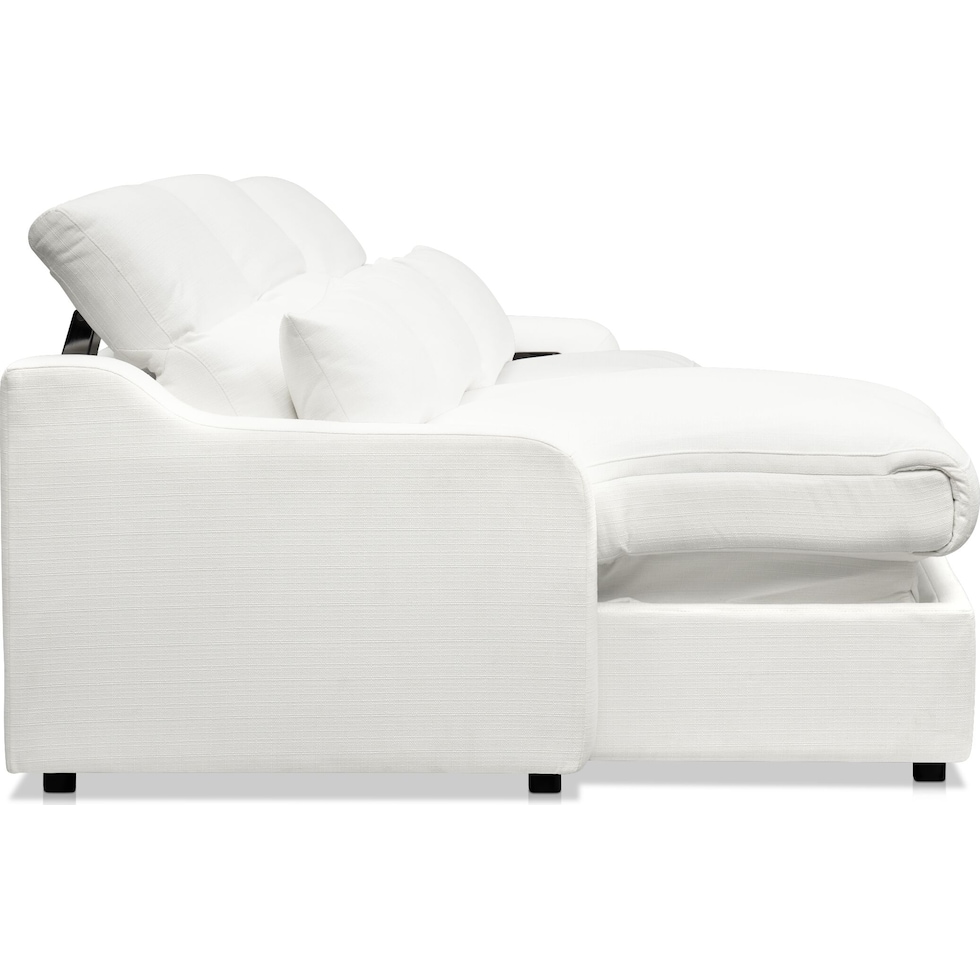 gentry white sectional   