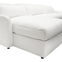 gentry white sectional   