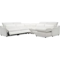 gentry white sectional   