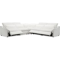 gentry white sectional   